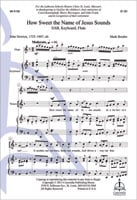 How Sweet the Name of Jesus Sounds SAB choral sheet music cover Thumbnail